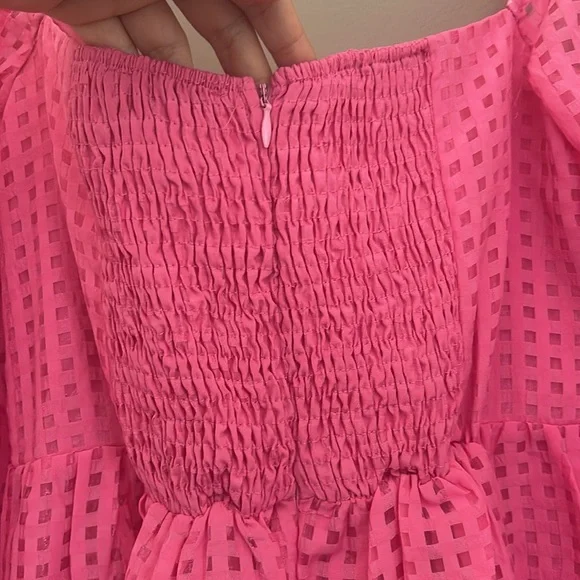 NWT Petal & Pup AUGUSTA LONG SLEEVE MINI DRESS - MAGENTA Size XL - Picture 8 of 16